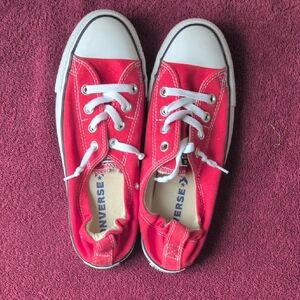 Converse Women's Red Canvas Sneakers